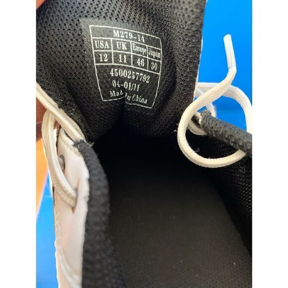 Etonic Golf Shoes 12 Mens White Leather Spike Gore Tex Arch Support Lace Up - Picture 6 of 6